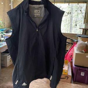 Adidas Vest with zipper pockets. Navy. Size small
